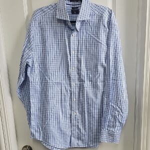 Gant Blue Casual Button Down Shirt with Classic Checkered Design